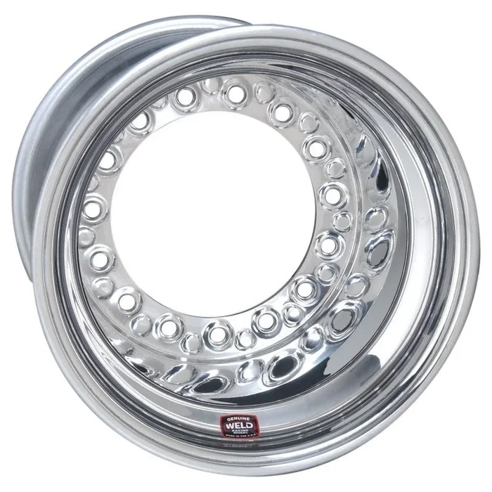 Weld Wide 5 XL Direct MT 15×14 / 5×10.25 BP / 5in. BS Polished Assembly – Inner BL w/Blk 6-Dzus Cvr