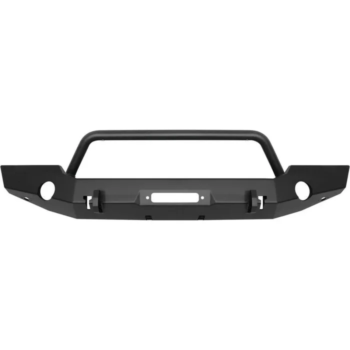 Westin 18-19 Jeep Wrangler JL WJ2 Full Width Front Bumper w/Bull Bar Textured Black