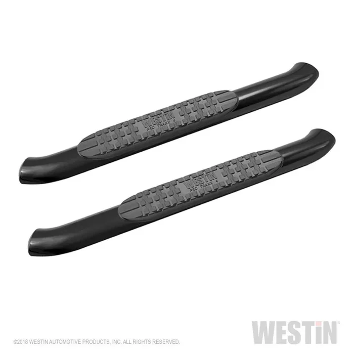Westin 18-20 Jeep Wrangler JL 2DR PRO TRAXX 4 Oval Nerf Step Bars – Textured Black