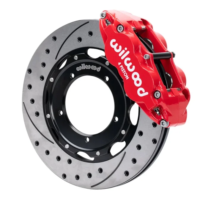 Wilwood 69-74 Porsche 911 Front Superlite Brake Kit 3in MT Drilled & Slotted Face – Red