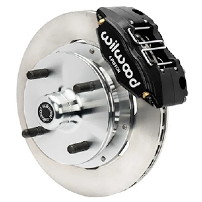 Wilwood 70-72 Porsche 914 Front Powerlite Brake Kit Plain Face – Black