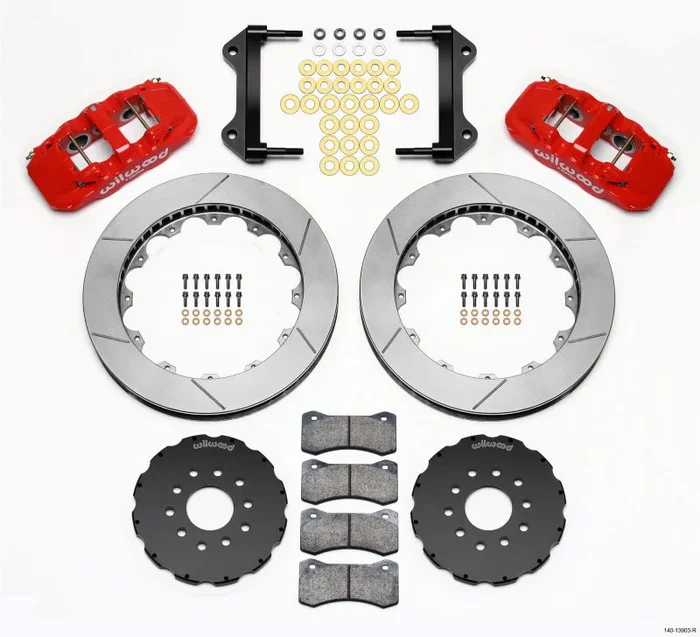 Wilwood AERO6 Front Hat Kit 15.00 Red 97-04 Corvette C5/Z06 05-13 C6