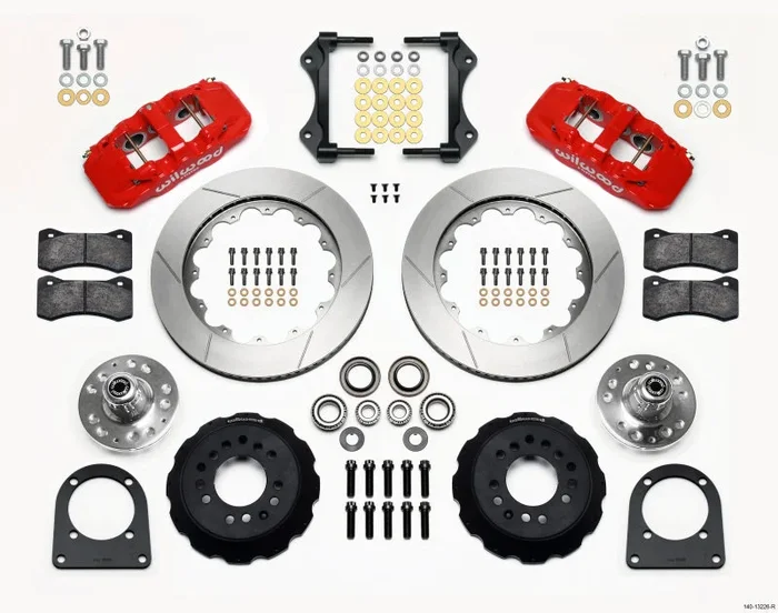 Wilwood AERO6 Front Hub Kit 14.00in Red TCI-IFS 71-78 (Pinto Based)