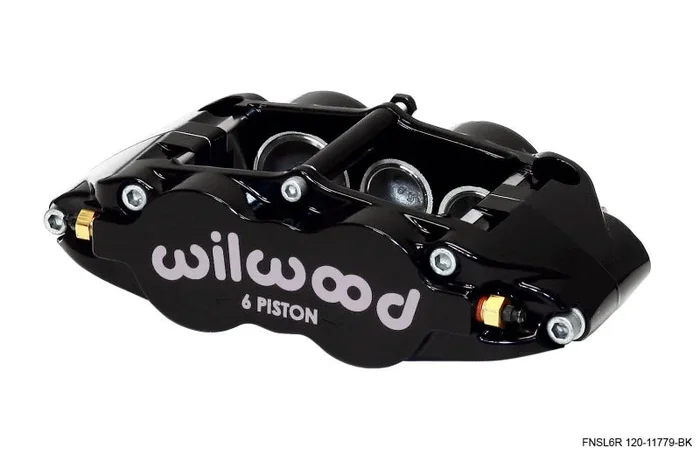Wilwood Caliper-Narrow Superlite 6R-LH – Black 1.62/1.12/1.12in Pistons 1.25in Disc