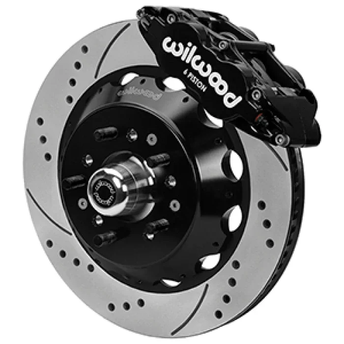 Wilwood Forged 6 Piston Superlite Caliper, SRP 72 Vane Vented Spec37 Drilled & Slotted Rotor – 14.00