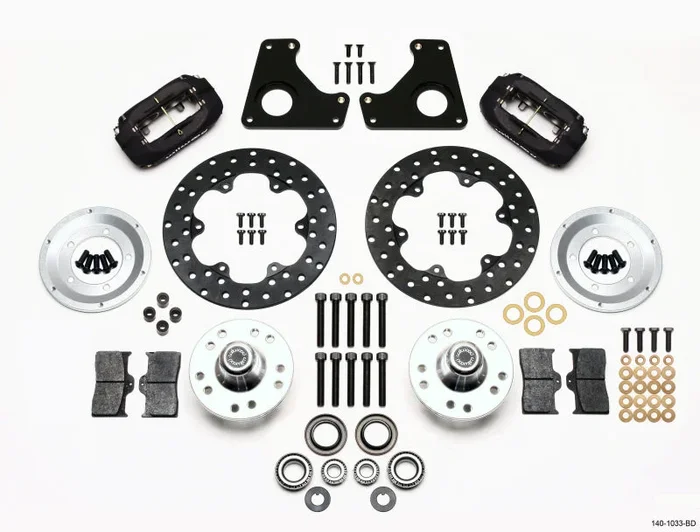 Wilwood Forged Dynalite Front Drag Kit Drilled Rotor 79-87 GM G Body35.6 lb