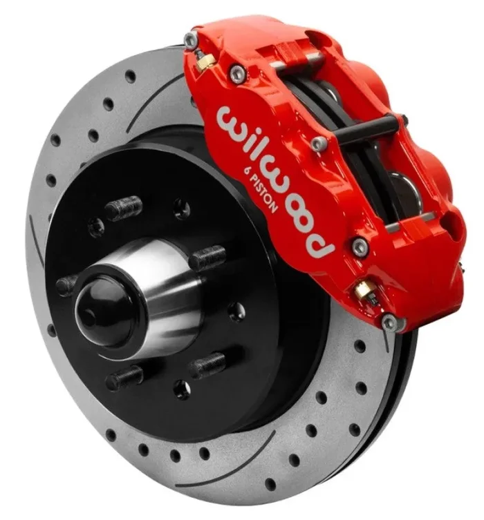 Wilwood Forged Narrow Superlite 6R Front Big Brake Kit 12.19in Drilled Rotors 88-98 C1500 – Red