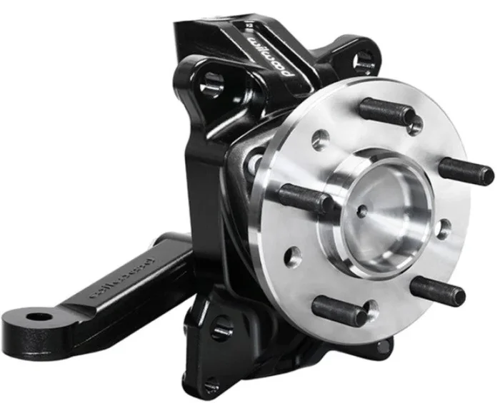 Wilwood Spindle Kit Pair w/ Hub & Steering Arm 63-70 C10 Pickup 2.50in Drop42.7 lb