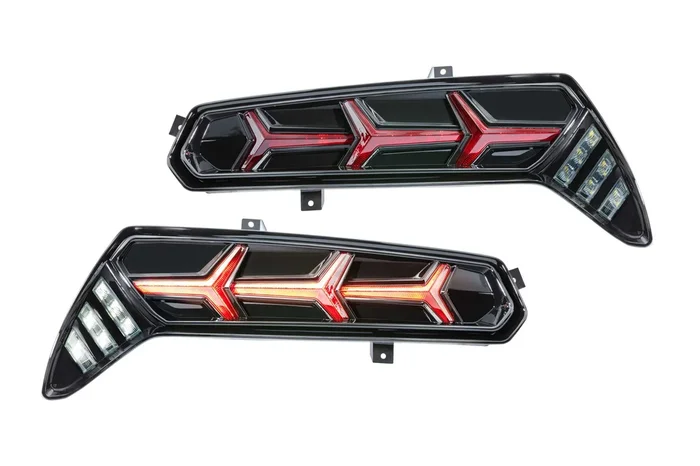 XB LED Tail Lights: Chevrolet Corvette (14-21) (Pair / Red)
