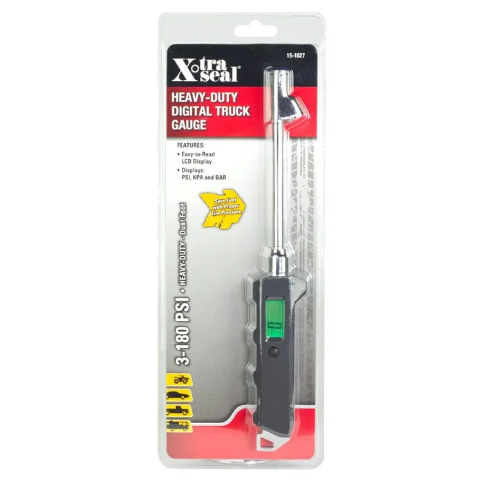 XTRA SEAL X151027 Digital Dual Foot Tire Pressure Gauge, For Trucks