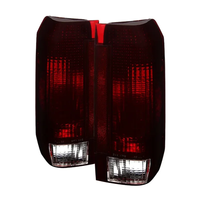 xTune Ford Bronco F150 F250 F350 F450 92-96 OE Style Tail Lights Red Smoked ALT-JH-FB92-OE-RSM3.5 lb