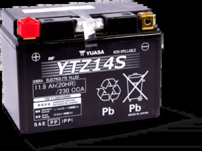 Yuasa YTZ14S Maintenance Free AGM 12-Volt Battery8.6 lb