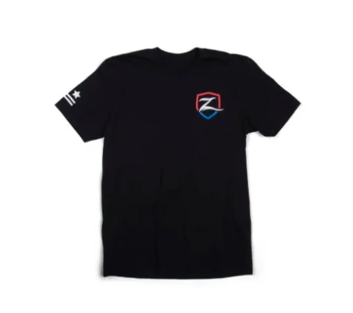 Zone Offroad Black Premium Cotton T-Shirt w/ Patriotic Zone Logos – 3XL